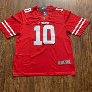 Garoppolo San Francisco 49ers Scarlet Red NFL On-Field Jersey Size Large New